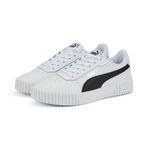 Puma Carina 2.0 White-White-Team Gold-Black Kadın Spor Ayakkabı