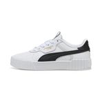 Puma Carina 3.0 Lüxe White-Black Kadın Spor Ayakkabı