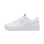 Puma Carina 3.0 Lüxe White-Gold Kadın Spor Ayakkabı