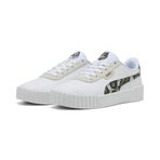Puma Carina 3.0 Snake Chic Kadın Ekru Sneaker, 36