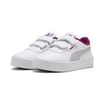 PUMA Carina 3.0 V PS Kız Çocuk Spor Ayakkabı, PUMA White-Lilac Crush, 32