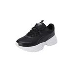 Puma Cassia Via-Puma Black-Puma White-Shadow Gray-Puma Gold Low Kadın Bot