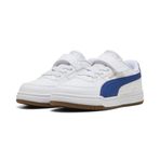 PUMA Caven III Block çocuk spor ayakkabısı, Puma White Clyde Royal Gum V3, 35 EU