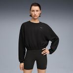 Puma Cloudspun Crew Kadın Siyah Bisiklet Yaka Sweatshirt