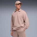 Puma Cloudspun Erkek Bej Polo Sweatshirt (528459-88)