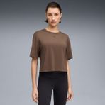 Puma Cloudspun Oversized Kadın Kahverengi Antrenman T-Shirt.41 - XS