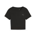 PUMA CLOUDSPUN TWIST Kadın Kısa Kollu Tişört, PUMA Black, M