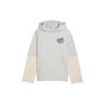 Puma Çocuk Gri Mid90s Layered Hoodie Sweatshirt 688473-04