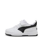 Puma Çocuk Rebound V6 Lo Ac Sneaker, Beyaz/Siyah, 29 Numara