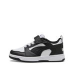 Puma Çocuk Rebound V6 Lo Ac Sneaker, Siyah/Beyaz, 29 Beden