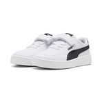 PUMA Court Classic Clean AC+ PS Unisex Çocuk Spor Ayakkabı, PUMA White-PUMA Black, 29