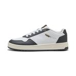 PUMA Court Classic Unisex Yetişkin Spor Ayakkabı, PUMA White-Ruby Shimmer-Gold, 44.5