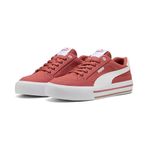 PUMA Court Classic Vulc FS PUMA Siyah-PUMA Wh unisex-yetişkin Düşük Bot, Beyaz ile kırmızı, 25.5 cm