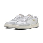 Puma Court Classic White-Cool Light Gray Gold Erkek-Unisex Spor Ayakkabı