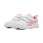 PUMA Courtflex V3 Dotty V PS Kız Çocuk Spor Ayakkabı White-Pinkscape-Silver Mist 30