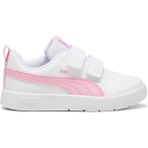 Puma Courtflex V3 V Ps Beyaz Kız Çocuk Sneaker Beyaz-Pembe