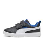 PUMA Courtflex V3 V Ps Çocuk Günlük Ayakkabı, 34 EU, 397642, Siyah, Unisex Çocuk