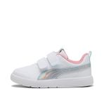 PUMA Courtflexv3 Space Belle V Ps Çocuk Günlük Ayakkabı, 35 EU, 40434501, Beyaz, Kız çocuk
