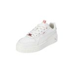 PUMA Damen Carina Street Lux Sneaker, Alpine Snow-Mars Red-Toasted Almond, 40 EU