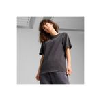 Puma Dare To Relaxed Washed Kadın Gri T-Shirt