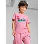 Puma Desenli Pembe Kız Çocuk T-Shirt 62737648-PUMA x Trolls Tee - 5 - 6 Yaş