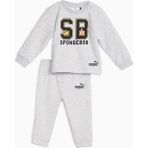 Puma Düz Gri Bebek Eşofman Takımı 62221604 Puma x Spongebob Crew Jogg - 86 cm