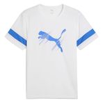 PUMA Erkek ATTACANTO Logo Jersey Forma PUMA White-Ultra Blue XS