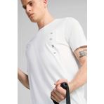 Puma Erkek Beyaz Kısa Kollu Tişört S Beden M TAD TECH Triblend Tee Modeli