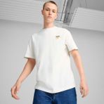 Puma Erkek Beyaz Puma Downtown Relaxed Graphic Tee Beyaz Erkek Tişört - S