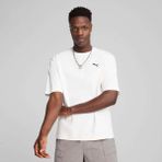 Puma Erkek Beyaz Puma Wardrobe Ess Boxy Tee Beyaz Erkek T-Shirt - XL