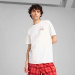 Puma Erkek Beyaz Puma Wardrobe Ess Graphic Tee Beyaz Erkek T-Shirt - XL
