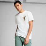 Puma Erkek Beyaz Puma Wardrobe Ess Graphic Tee Beyaz Erkek T-Shirt