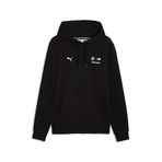 PUMA Erkek BMW M Motorsport Essentials kapüşonlu sweatshirt, Siyah, L