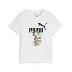 PUMA Erkek Çocuk SUPER PUMA Graphic Tee T-shirt PUMA White 4-5 Yaş