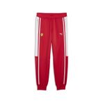 PUMA Erkek dokuma pantolon Ferrari Mt7 Track Pants, Kırmızı (Rosso Corsa Red), L