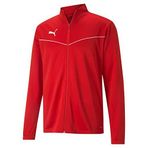 PUMA Erkek Eşofman Üstü, Kırmızı (PUMA Red-Puma Beyaz), S