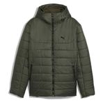 PUMA Erkek ESS Hooded Padded Jacket Mont Dark Olive XS