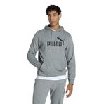 PUMA Erkek ESS No. 1 Logo Hoodie Sweatshirt Medium Gray Heather XL