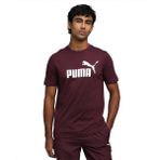 PUMA Erkek ESS No. 1 Logo Tee T-shirt Ruby Shimmer S