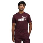 PUMA Erkek ESS No. 1 Logo Tişört Ruby Shimmer S