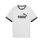 PUMA Erkek ESS Striped Jersey Forma PUMA White S