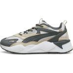 Puma Erkek Feather Gray-Mineral Gray Puma Rs-X Efekt Prm Renkli Erkek Günlük Spor Ayakkabı - Gri - Bej
