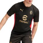 Puma Erkek Futbol AC Milan Antrenman Forması - Resmi Takım Markası. Lisanslı A.C. Milan Ürünü, Siyah, S