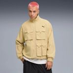 Puma Erkek Gri Puma T7 Cargo Track Jacket Gri Erkek Fermuarlı Ceket - XL