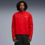 Puma Erkek Kırmızı Puma Ferrari Lifestyle Jacket Kırmızı Erkek Fermuarlı Ceket