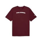 PUMA Erkek M Run Graphic Tee Oversized T-shirt Ruby Shimmer M