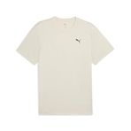 PUMA Erkek M TAD ESS SOLID CAT TEE LC T-shirt Alpine Snow S