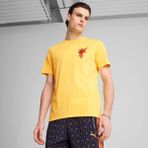 Puma Erkek Sarı Puma Wardrobe Ess Graphic Tee Sarı Erkek T-Shirt - XL