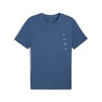 PUMA Erkek TAD TECH Triblend Tee T-shirt Dark Indigo L