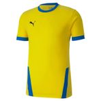 PUMA Erkek teamGOAL 23 Jersey Tişört, Siber Sarı-Electric Blue Limonat, L